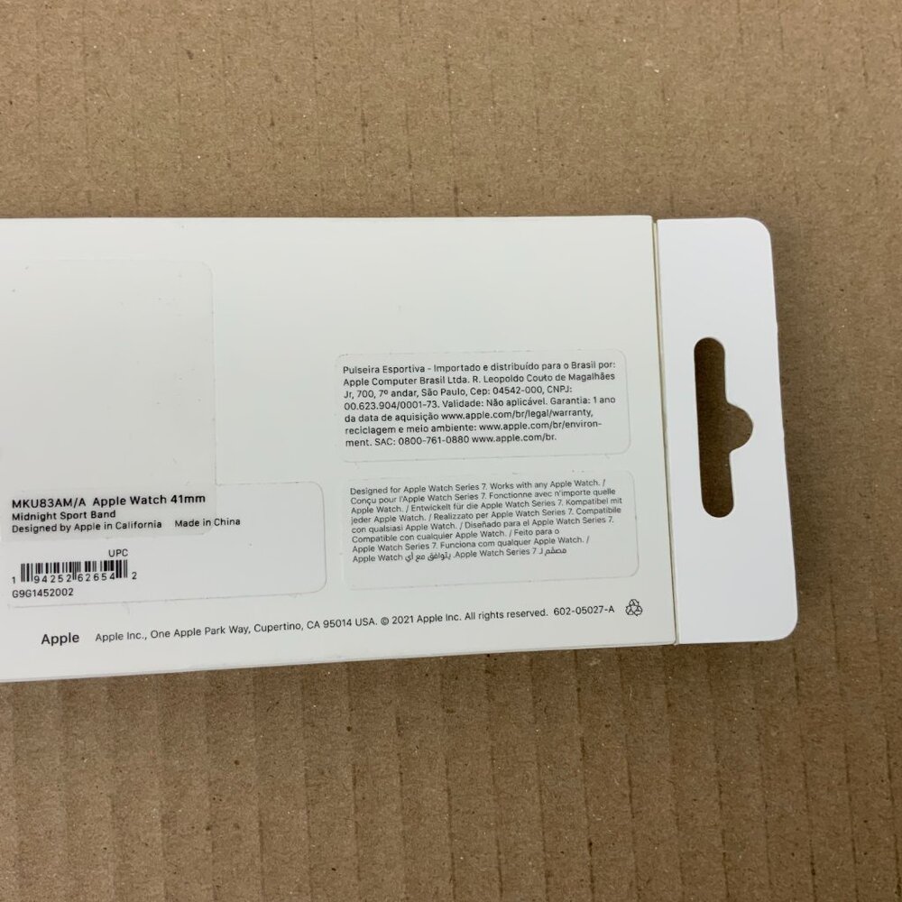 New Authentic Apple Watch Sport Band In Midnight Color 41mm - Picture 6 of 12